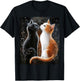 Cute Magical Cat Kitten Fantasy Art Design T-Shirt - T-Shirt | Black