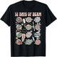 Dermatology Nurse Christmas Funny 12 Days Of Derm Retro T-Shirt - T-Shirt | Black