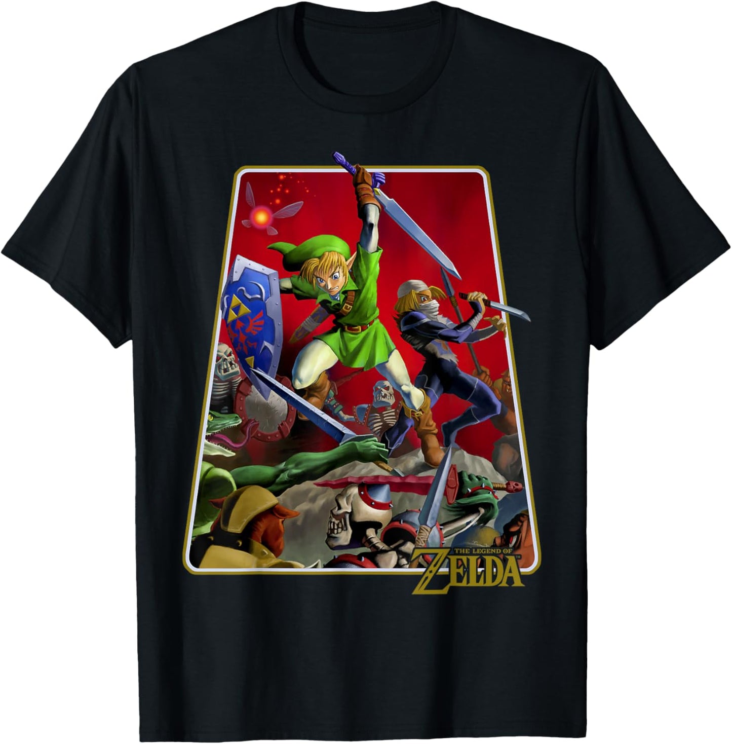 The Legend of Zelda Link Battle Shot T-Shirt - T-Shirt | Black