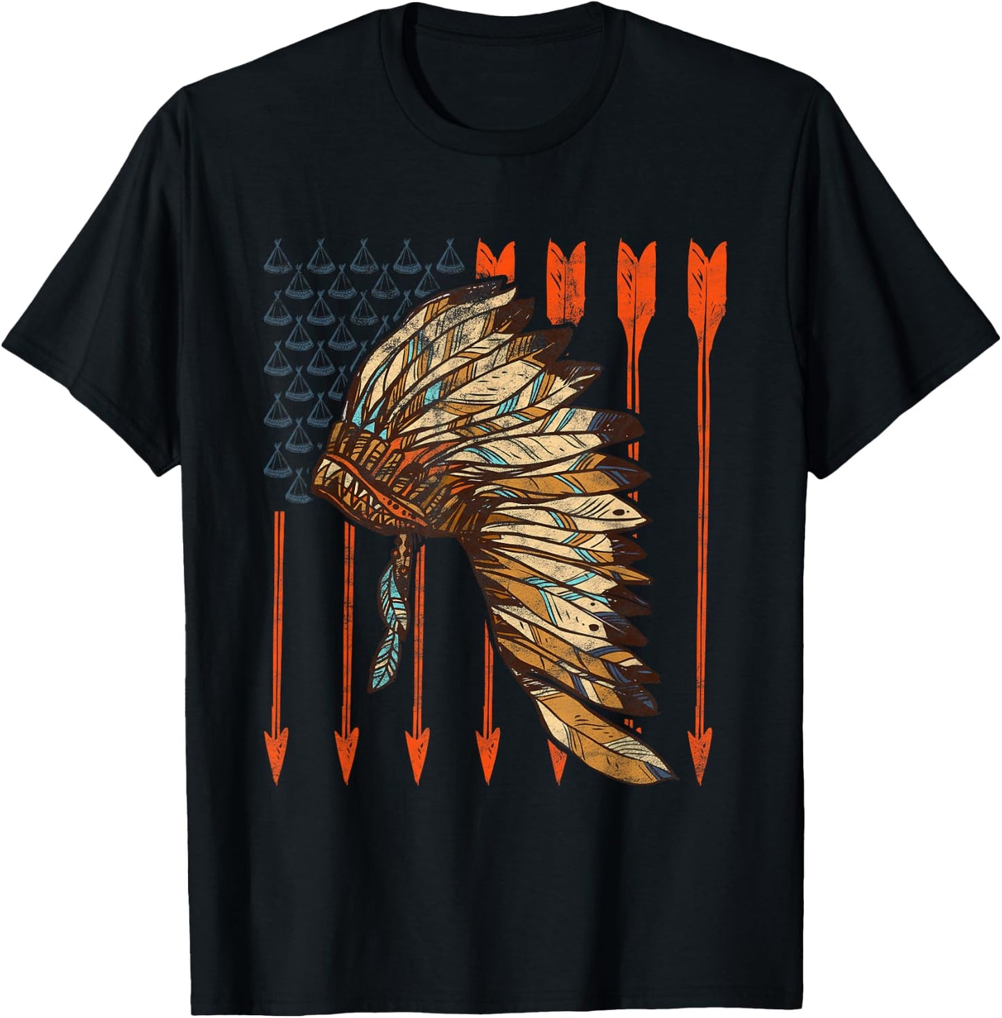 Cherokee Indigenous Tribal Leader Native American T-Shirt - T-Shirt | Black