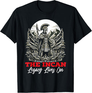 Incan Warrior South America Peru Peruvian Inca Empire T-Shirt - T-Shirt | Black