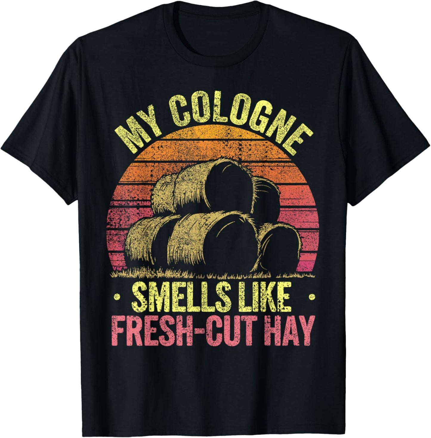 Fresh-Cut Hay Season Farmer T-Shirt - T-Shirt | Black