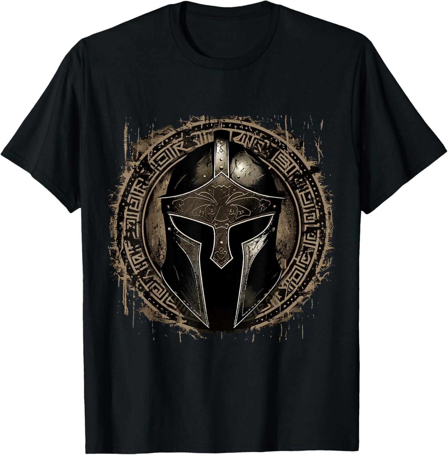 Sparta Spartanischer Kämpfer Helm Leonidas Spartaner Herren T-Shirt - T-Shirt | Black