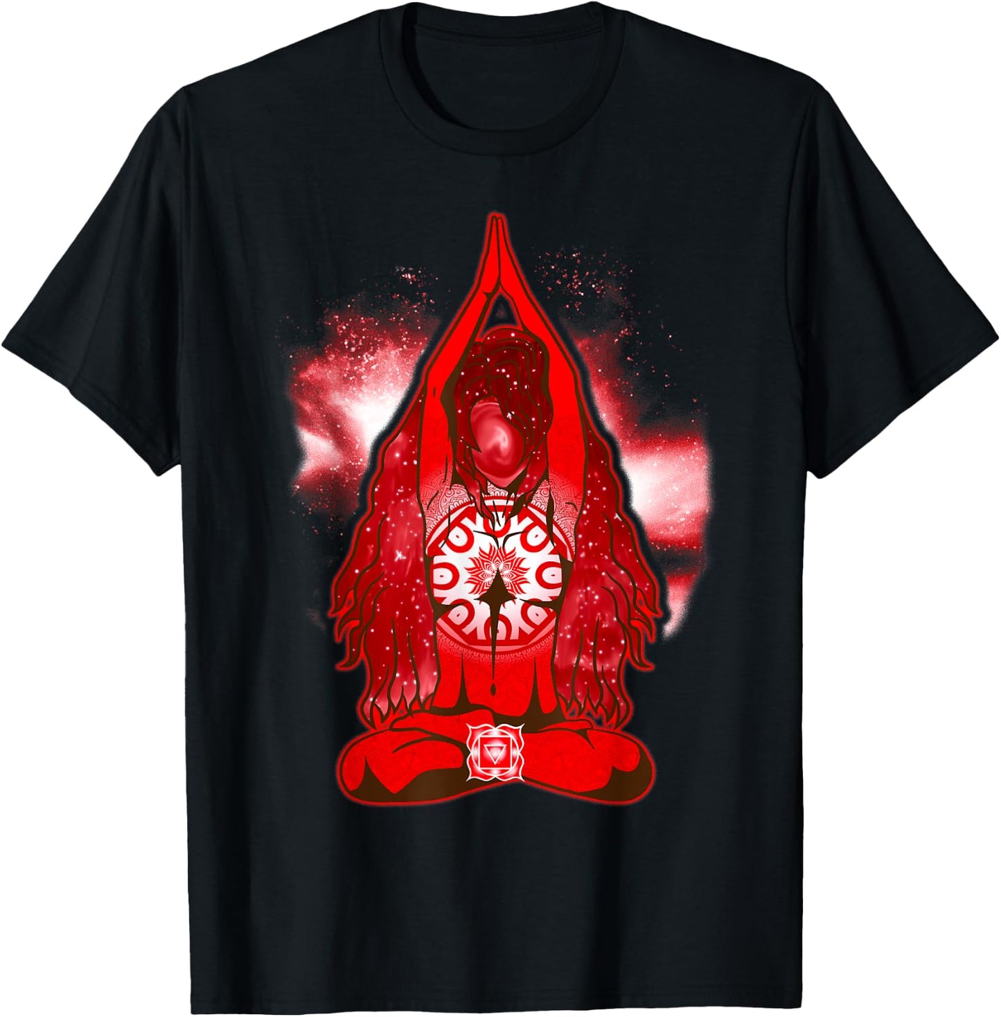 Root Chakras Shirt Yoga T Shirt Root Chakras Shirt T-Shirt - T-Shirt | Black