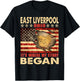 East Liverpool Ohio USA Flag 4th Of July Women Men T-Shirt - T-Shirt | Black