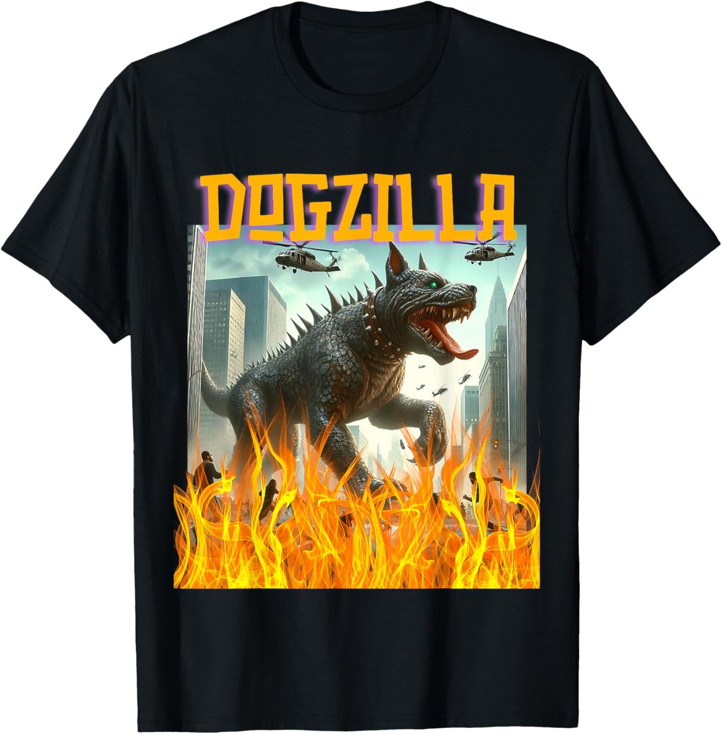 Dogs Dogzilla Movie T-Shirt - T-Shirt | Black