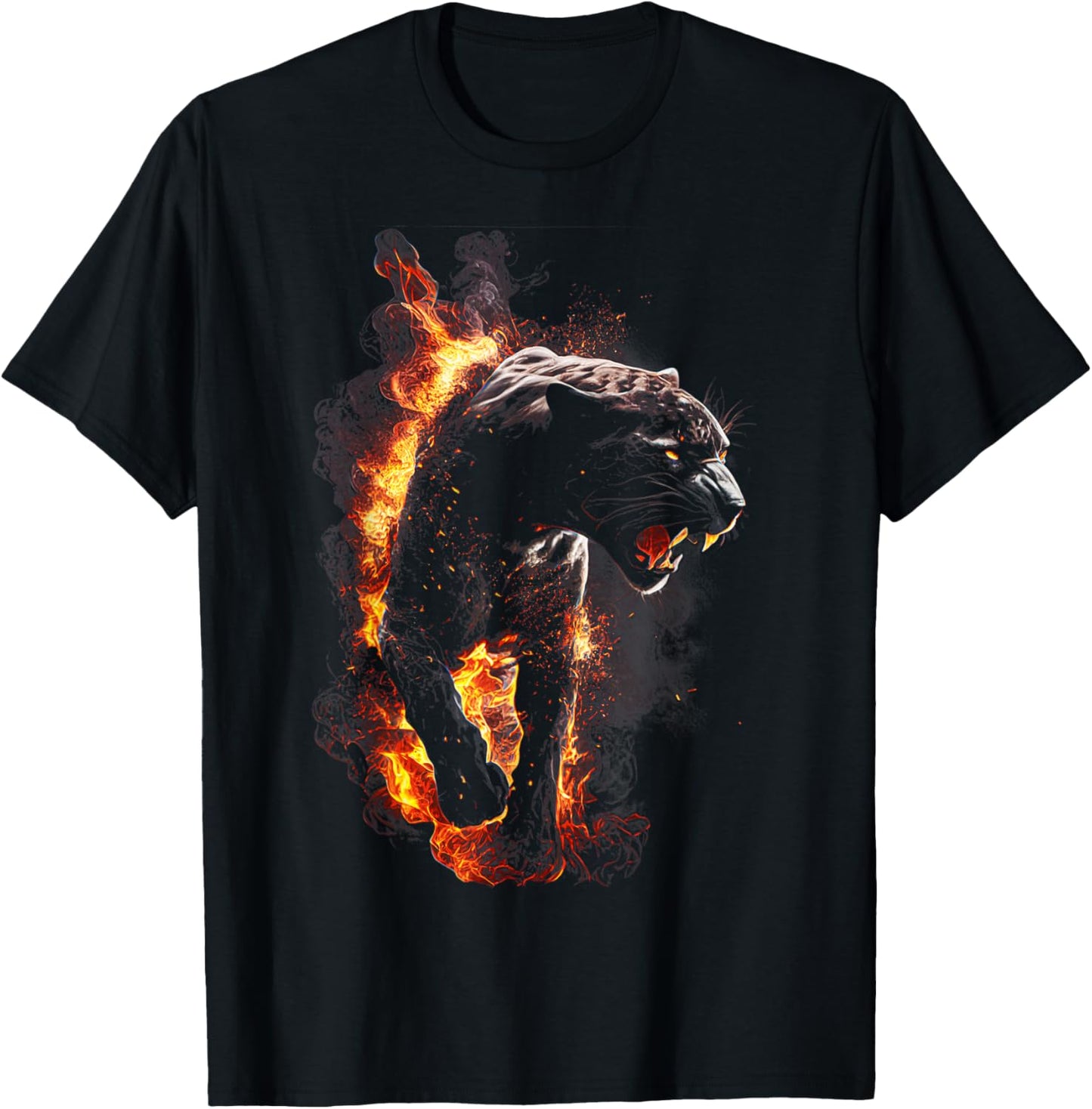 Panther Lover animal Big Cat Panther Animal black T-Shirt - T-Shirt | Black