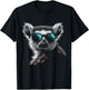 Lemur Wearing Sunglasses Funny Animal Monkey Lemur Lover T-Shirt - T-Shirt | Black