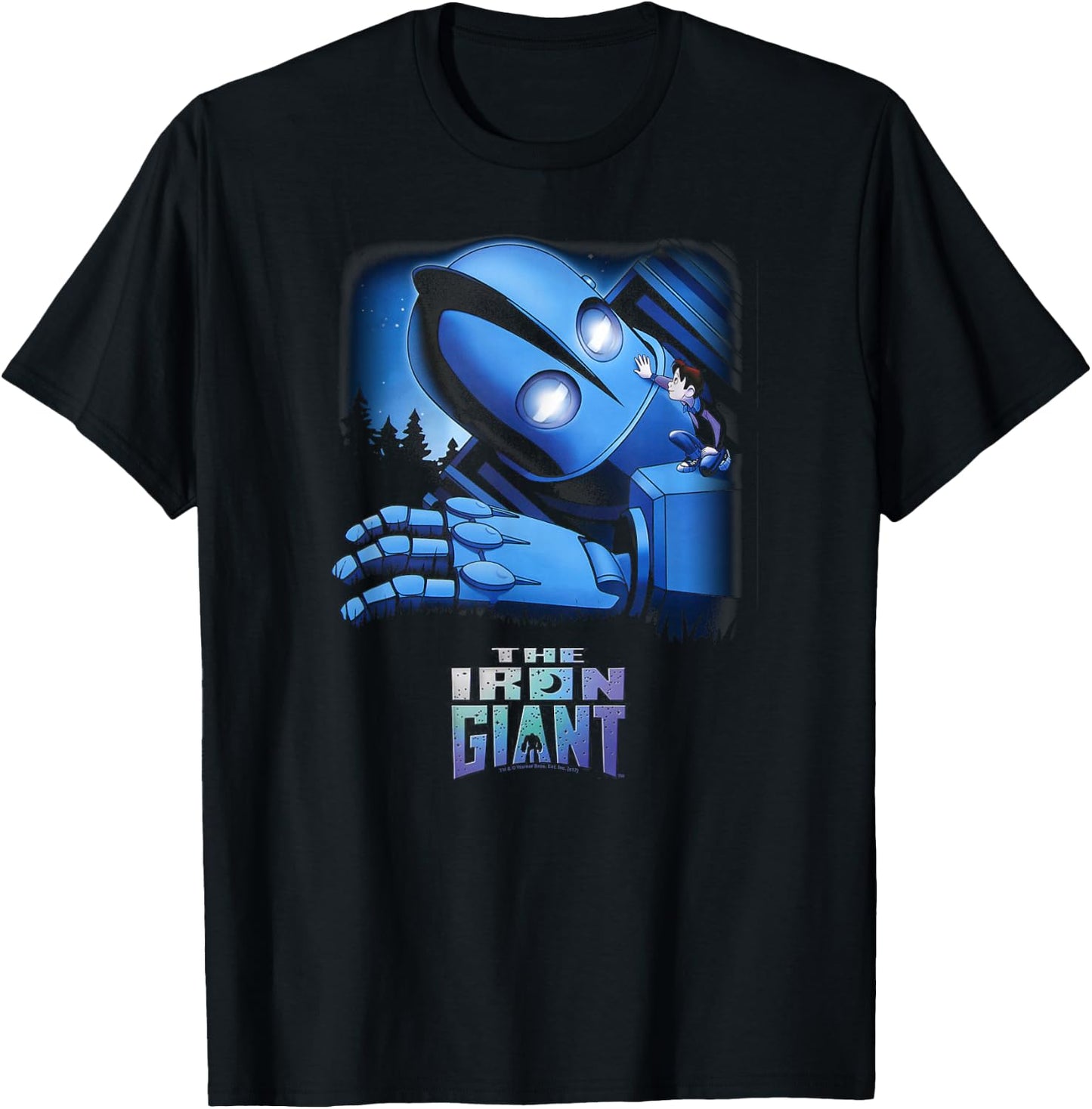 The Iron Giant and Hogarth T-Shirt - T-Shirt | Black