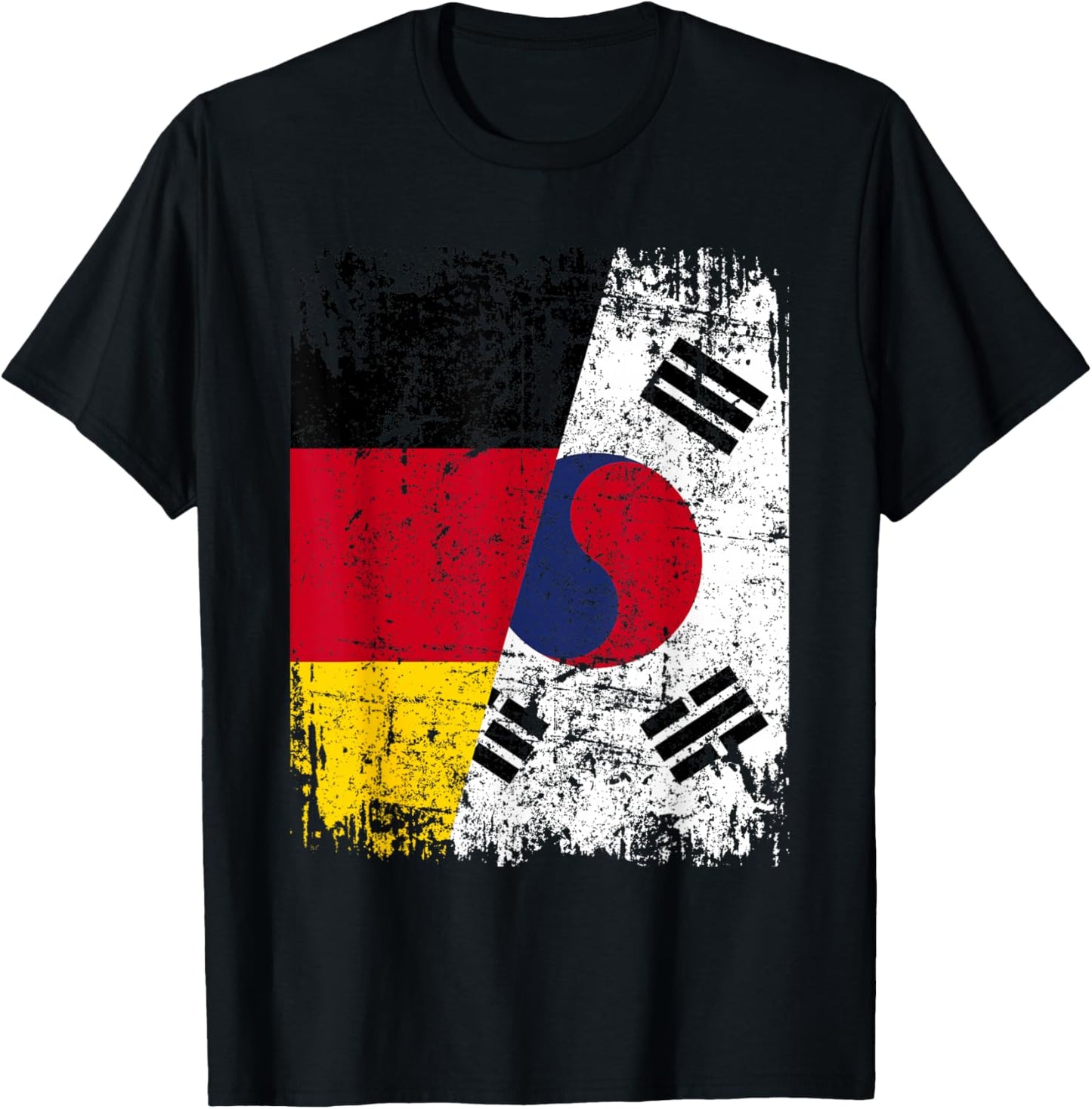 SÜDKOREA DEUTSCHLAND Flagge | Damen Herren Kinder | Südkorea T-Shirt - T-Shirt | Black