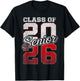 Senior Class of 2026 Graduation Back To School Senior 26 T-Shirt - T-Shirt | Black