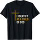 I Identify as a Child Of God Christian Spiritual Identity T-Shirt - T-Shirt | Black