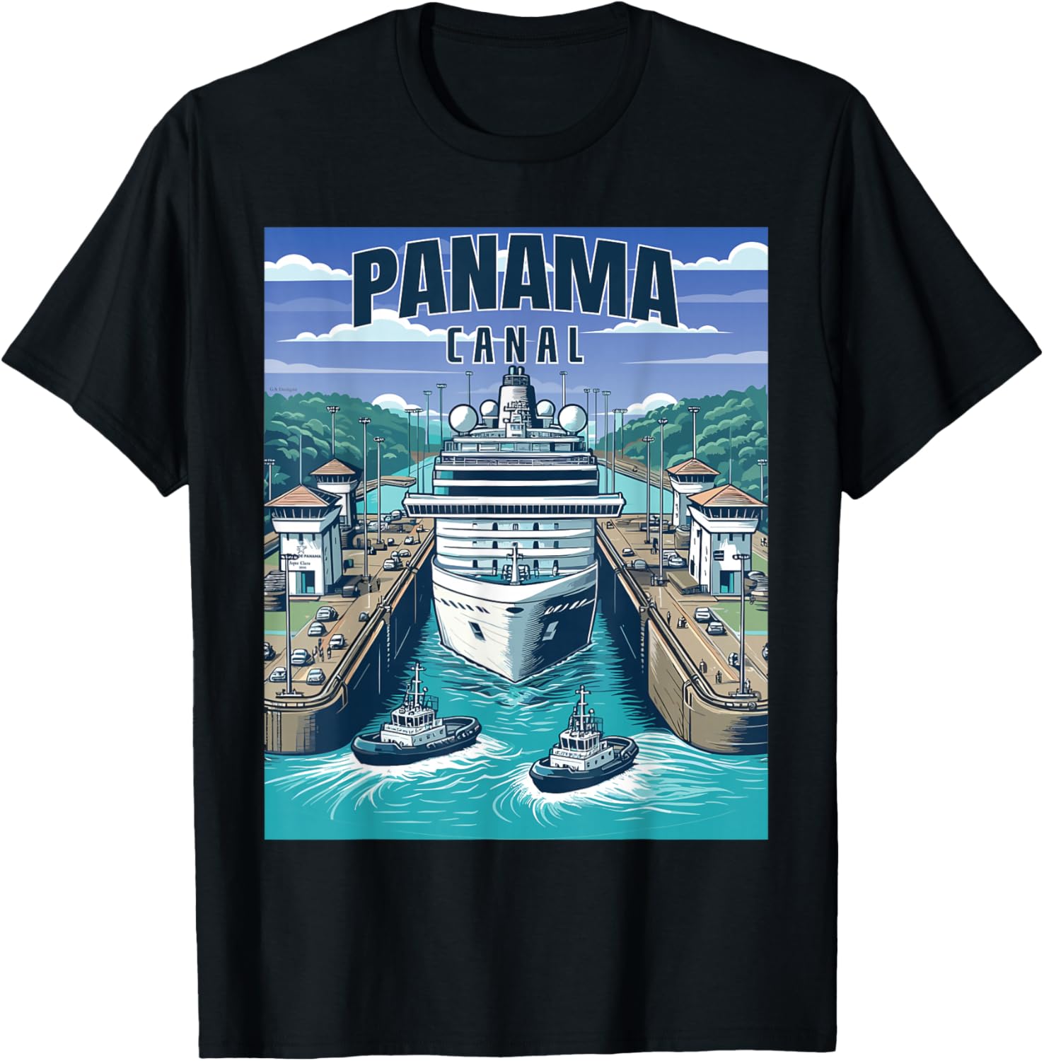Panama Canal Panama Trip - Panama Canal Cruise Souvenir T-Shirt - T-Shirt | Black