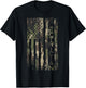 Camouflage Electrician Patriotic USA Flag T-Shirt - T-Shirt | Black