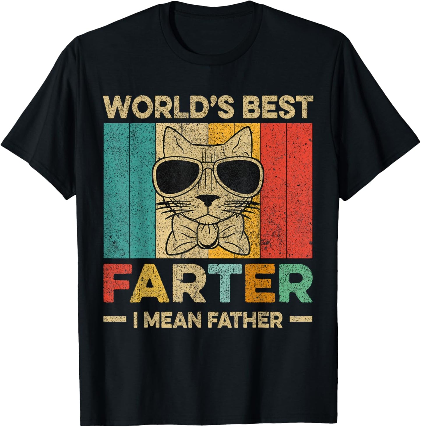 Worlds Best Farter I Mean Father Fathers Day Dog Dad T-Shirt - T-Shirt | Black