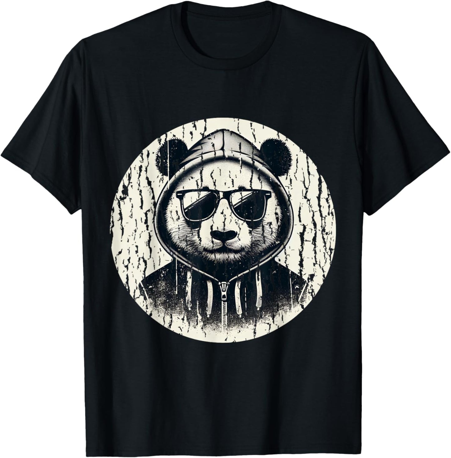 Gangsta Panda Bear Cool Panda T-Shirt - T-Shirt | Black
