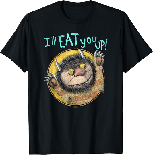 Where the Wild Things Are Eat T-Shirt - T-Shirt | Black
