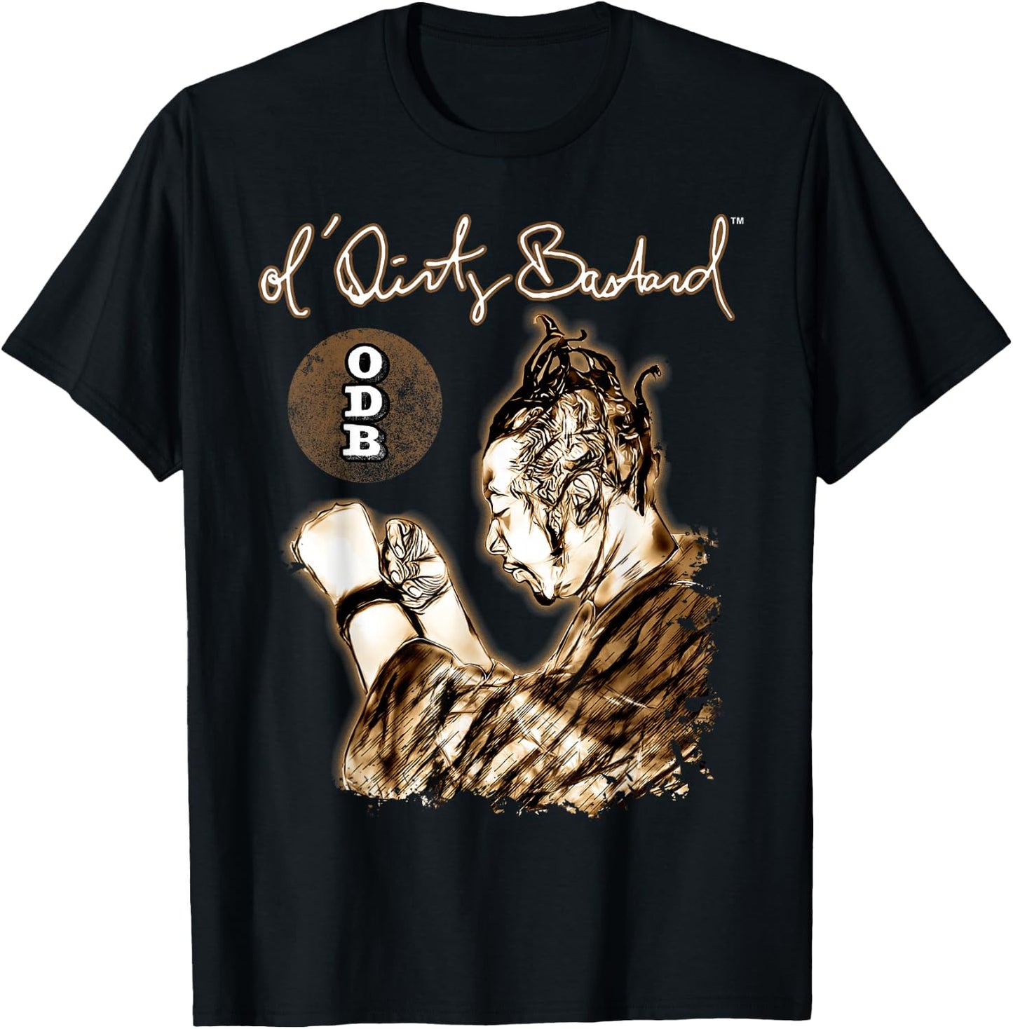 ODB Ol Dirty Ba--ard Official Hip Hop Graffiti Rap Mural T-Shirt - T-Shirt | Black