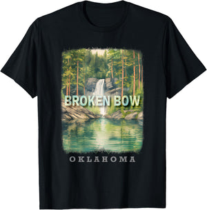 Broken Bow Oklahoma OK Nature's Oasis SD373 T-Shirt - T-Shirt | Black