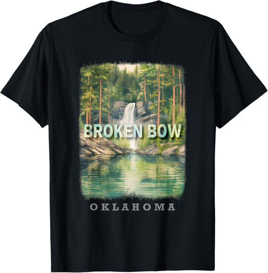 Broken Bow Oklahoma OK Nature's Oasis SD373 T-Shirt - T-Shirt | Black