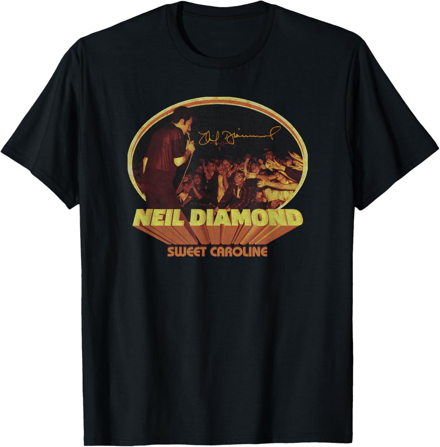 Official Neil Diamond Crowd Singing T-Shirt - T-Shirt | Black