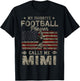 My Favorite Football Player Calls Me Mimi Mother's Day T-Shirt - T-Shirt | Black