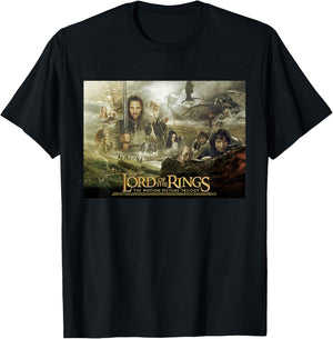 Kids The Lord of The Rings Trilogy Poster T-Shirt - T-Shirt | Black