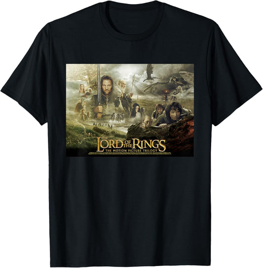 Kids The Lord of The Rings Trilogy Poster T-Shirt - T-Shirt | Black