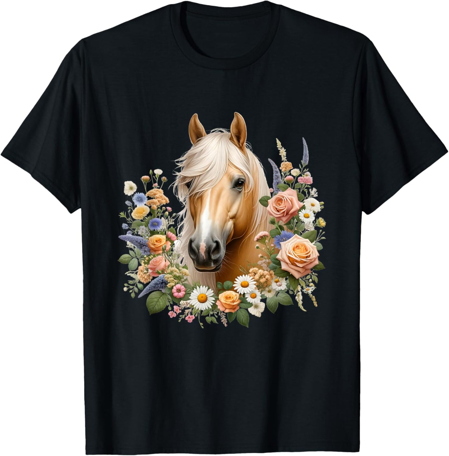 Palomino Horse T-Shirt - T-Shirt | Black