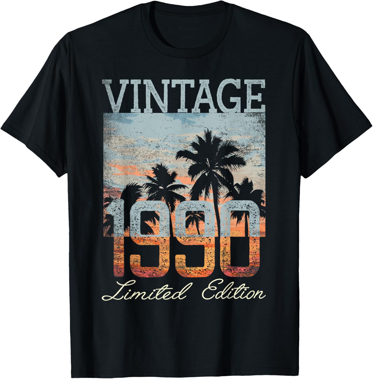 Vintage 1990 Limited Edition 35th Birthday 35 Year Old Gifts T-Shirt - T-Shirt | Black