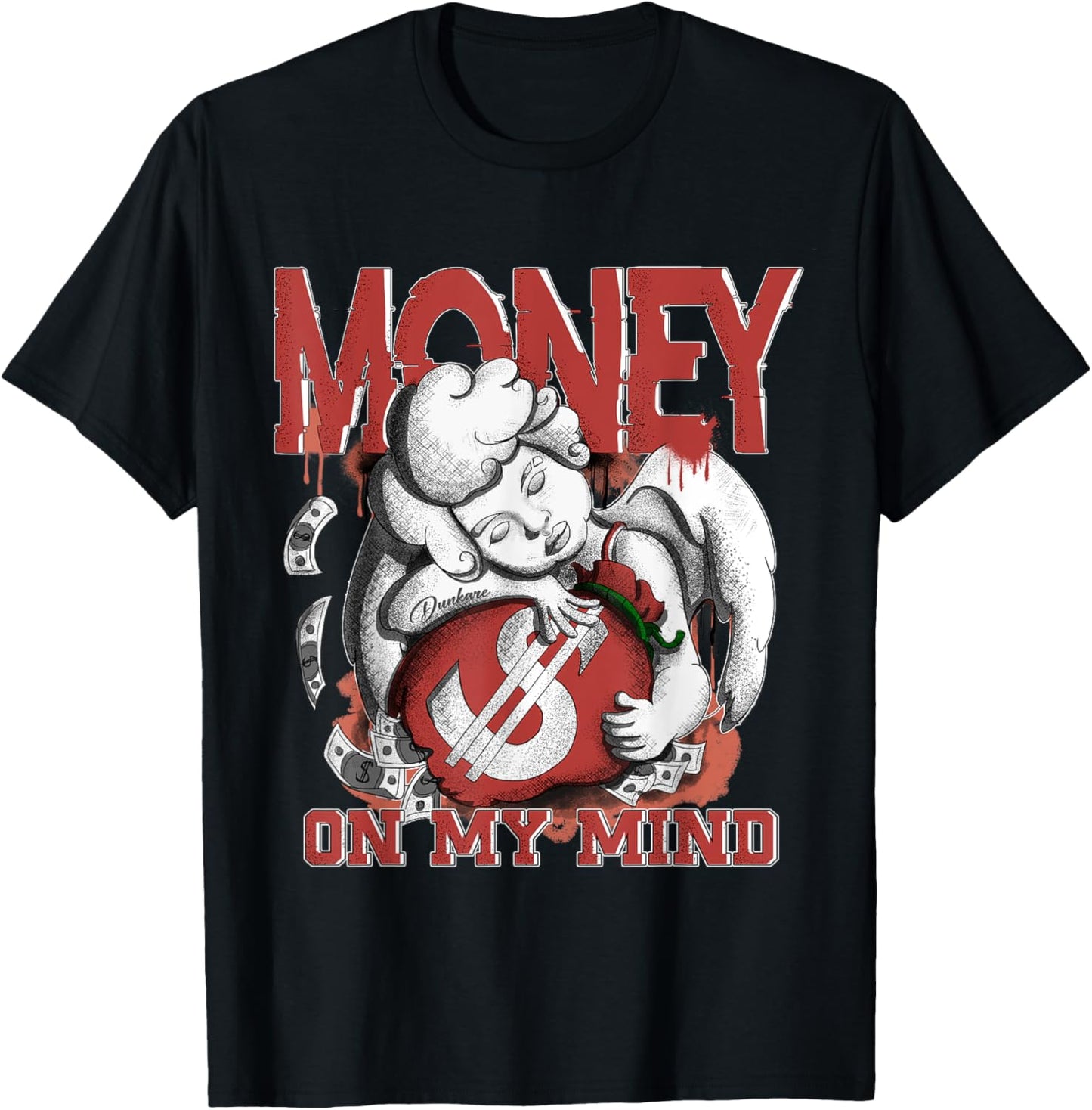 Money On My Mind Dune Red 13s Matching T-Shirt - T-Shirt | Black