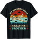 My Favorite Pilot Calls Me Brother Funny Pilot Brother T-Shirt - T-Shirt | Black