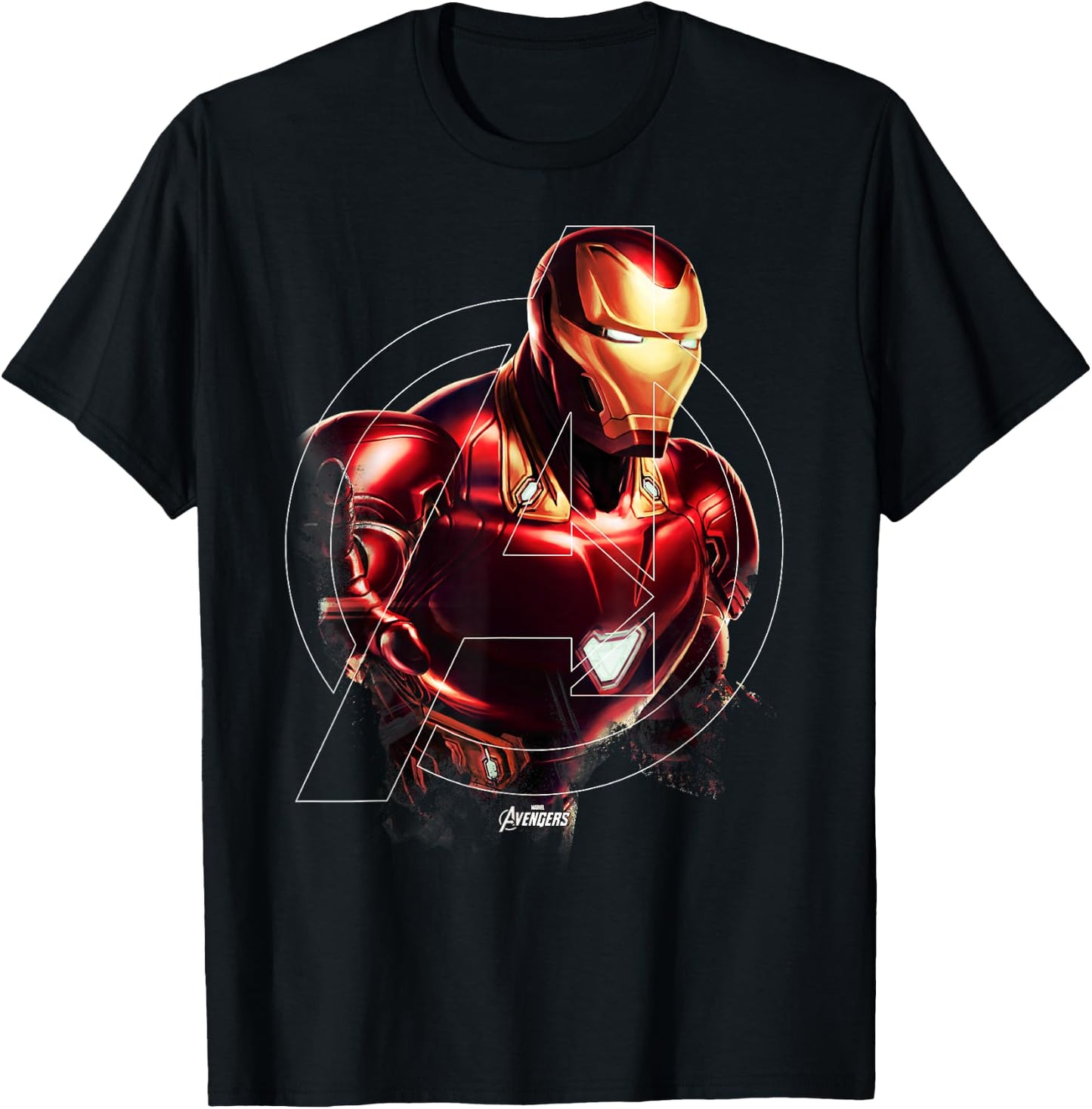 Marvel Avengers Endgame Iron Man Portrait Graphic Small T-Shirt - T-Shirt | Black
