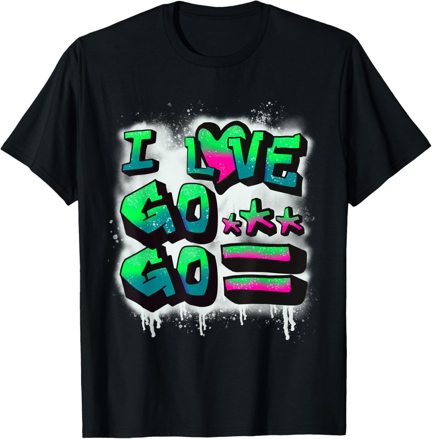 D.C. I Love Go-Go Music Gift kids and adults T-Shirt - T-Shirt | Black
