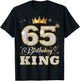 65th Birthday King 65 Years Old Birthday Party T-Shirt - T-Shirt | Black