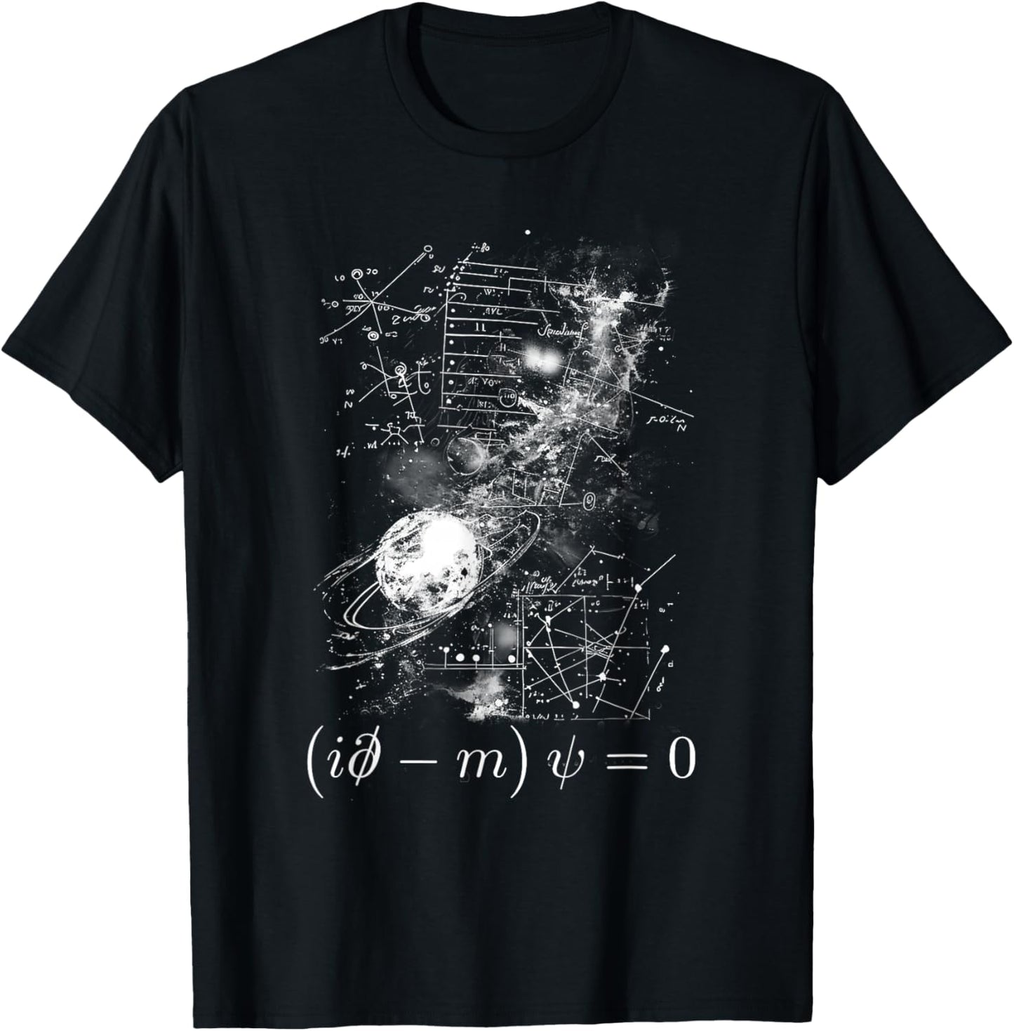 Dirac Equation Quantum Mechanics Particle Physics Geeks T-Shirt - T-Shirt | Black