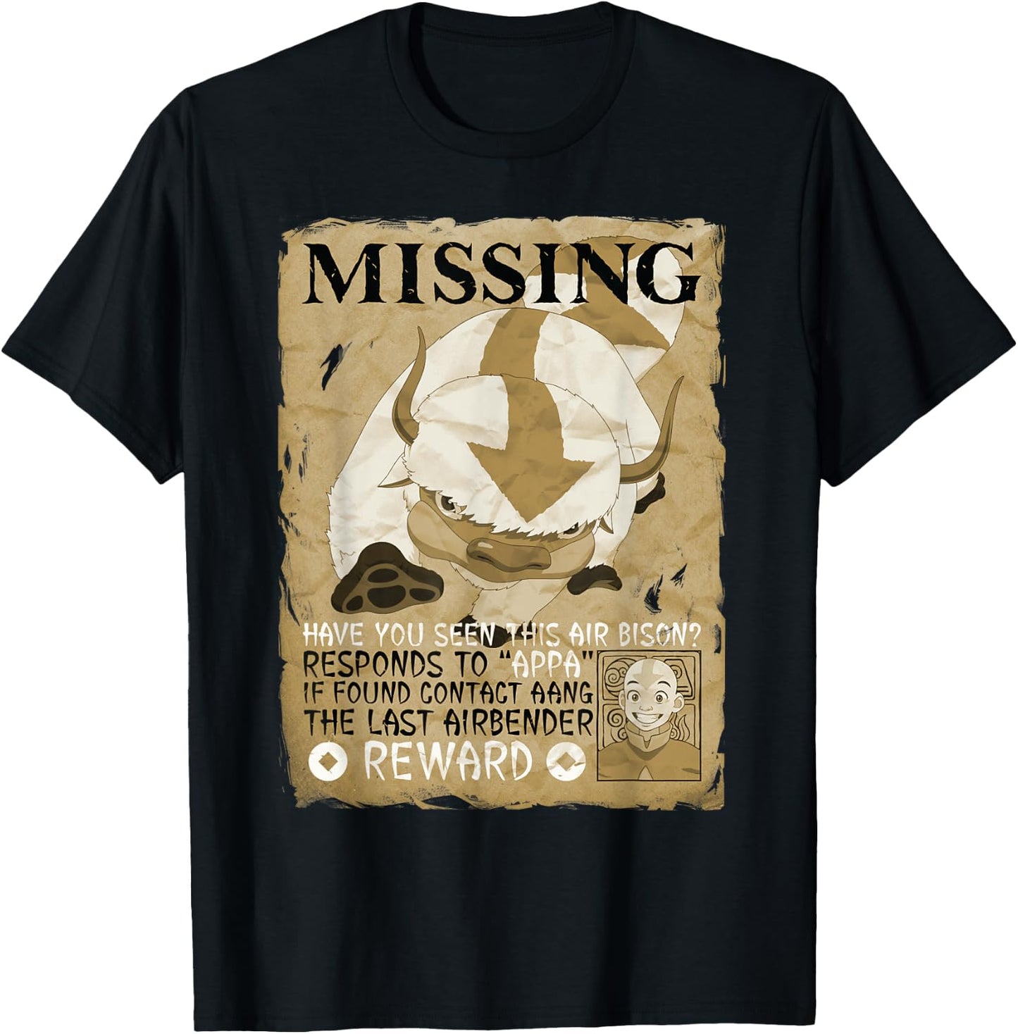 Missing Bison Poster Appa T-Shirt - T-Shirt | Black