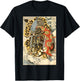 Japanese Samurai General Fighting Tiger Artwork T-Shirt - T-Shirt | Black