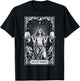 Muscle Mom Powerlifter Tarot Card Vintage Mom Workout Gym T-Shirt - T-Shirt | Black