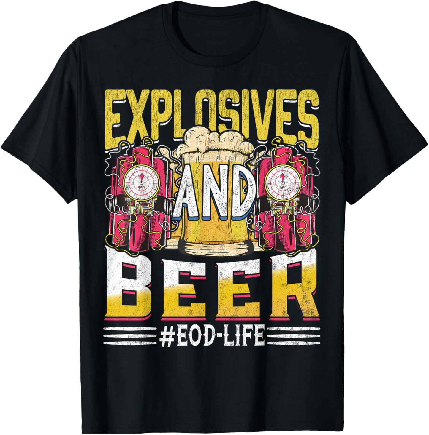 EOD Army Explosives Expert - Bomb Disposal Squad EOD Tech T-Shirt - T-Shirt | Black