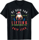He Sees You When You're Lifting Skip Legs Santa Christmas T-Shirt - T-Shirt | Black