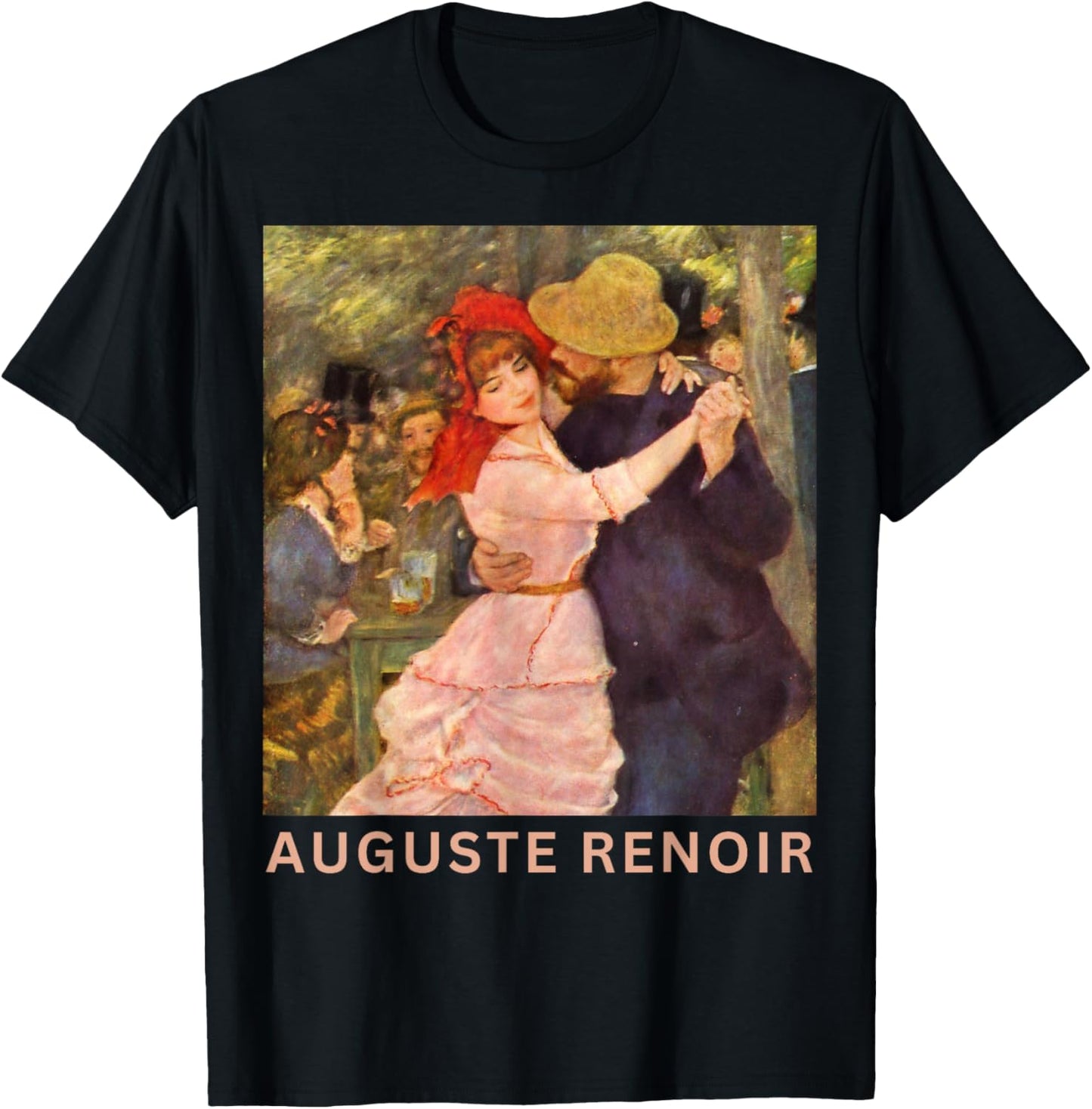 Pierre-Auguste Renoir Dance at Bougival Poster Vintage T-Shirt - T-Shirt | Black
