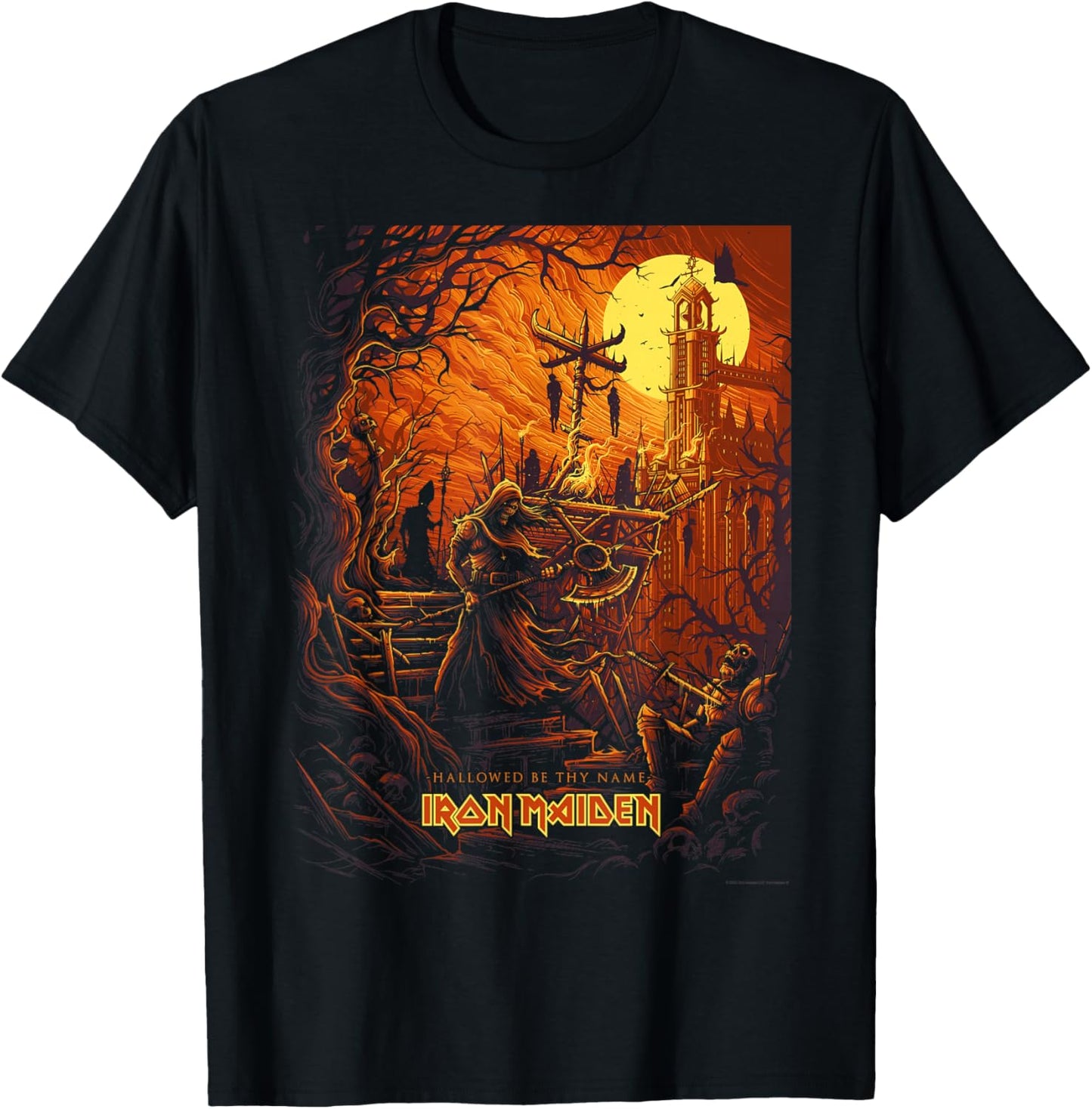 Iron Maiden - Number of the Beast Hallowed Be Thy Name T-Shirt - T-Shirt | Black