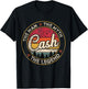 Cash The Man The Myth The Legend Personalized Name T-Shirt - T-Shirt | Black