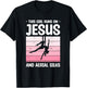 This Girl Runs On Jesus And Aerial Silks Aerialist Yoga T-Shirt - T-Shirt | Black