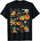 Kids Construction Vehicle Halloween Crane Truck Pumpkin Boys T-Shirt - T-Shirt | Black
