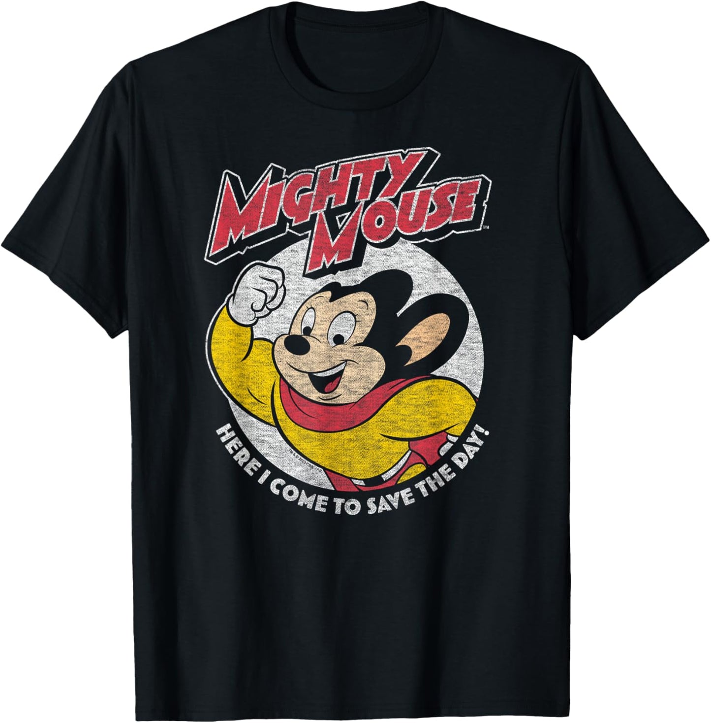 Mighty Mouse - MM Save The Day T-Shirt - T-Shirt | Black