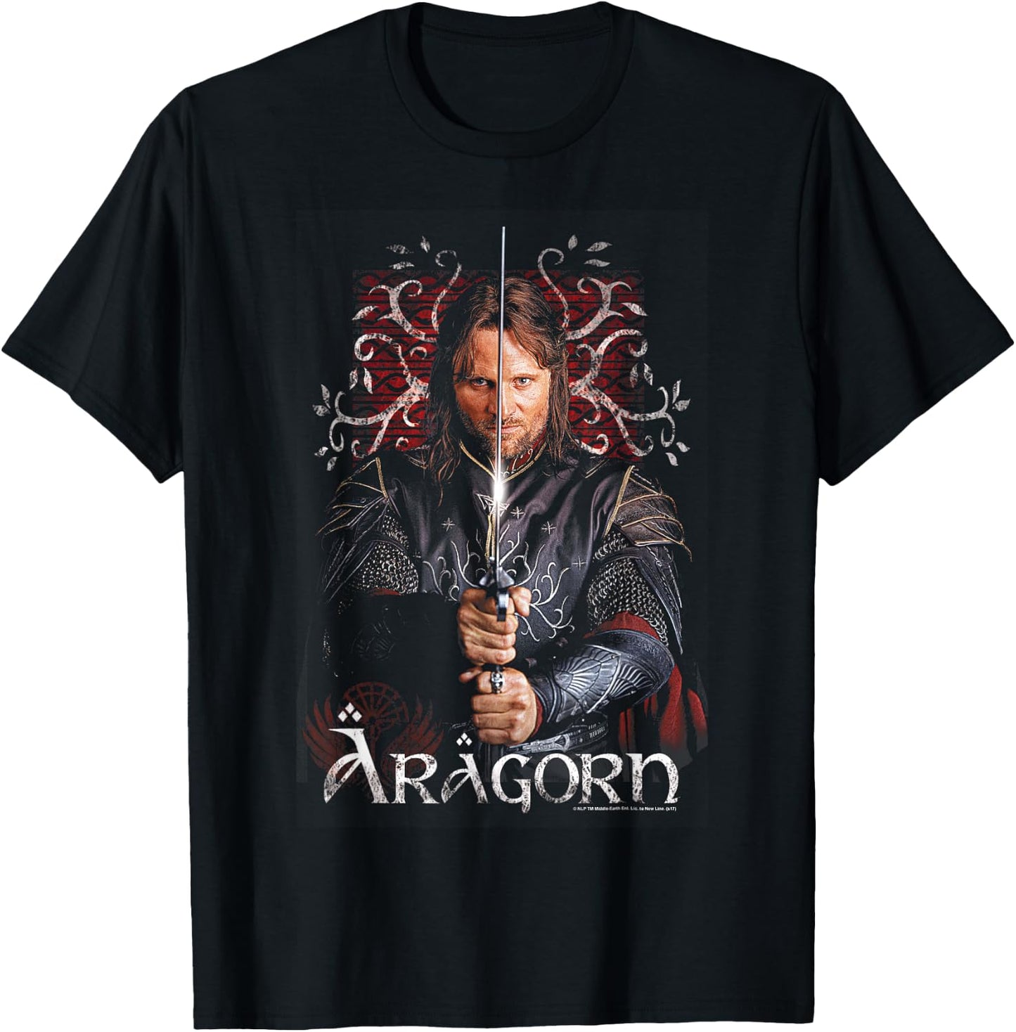 Lord of The Rings Aragorn T-Shirt - T-Shirt | Black