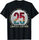 25 Year Old Gifts Vintage 2000 Limited Edition 25th Birthday T-Shirt - T-Shirt | Black