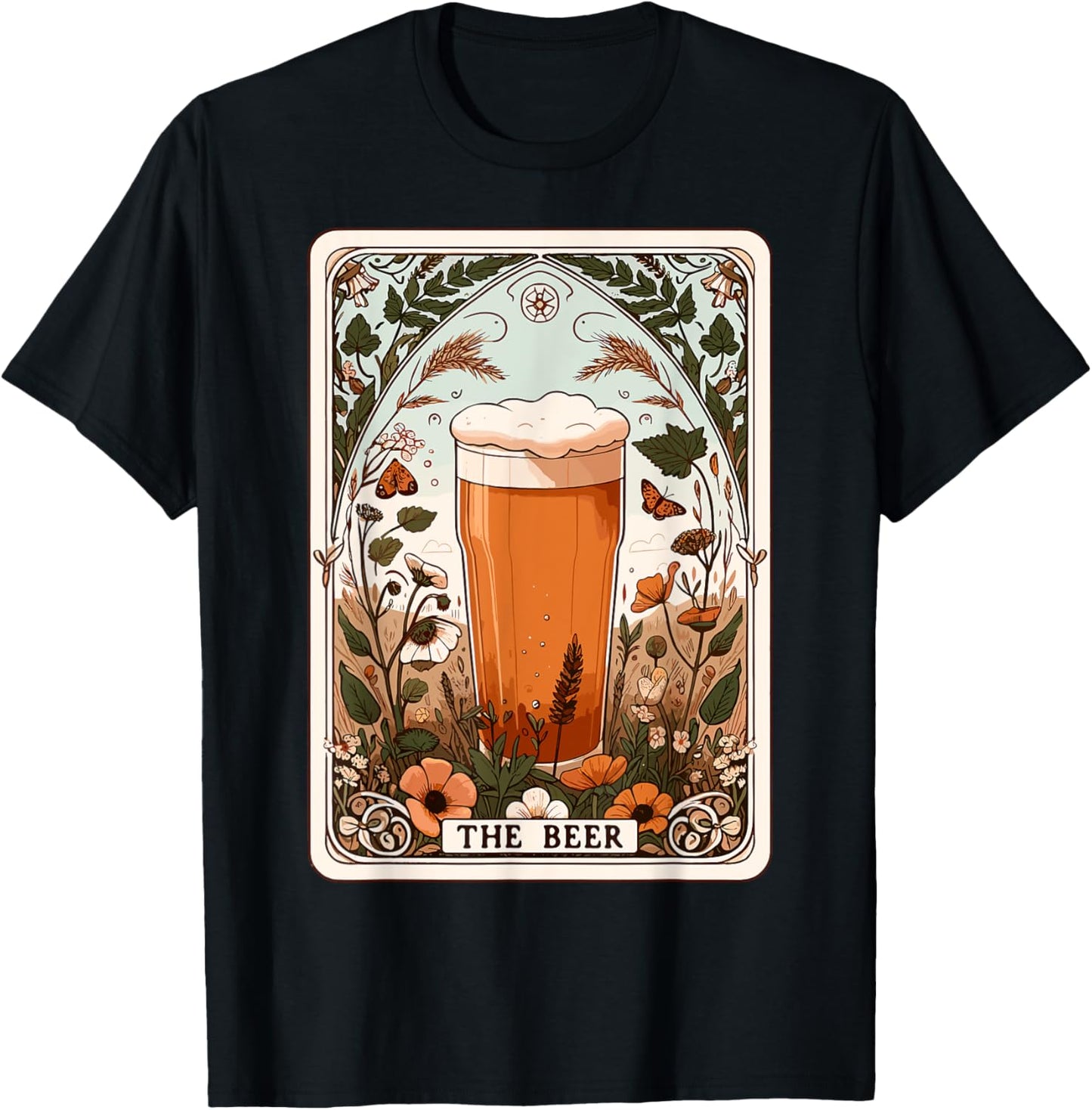 The Beer Tarot Card Beer Lover Funny Beer T-Shirt - T-Shirt | Black
